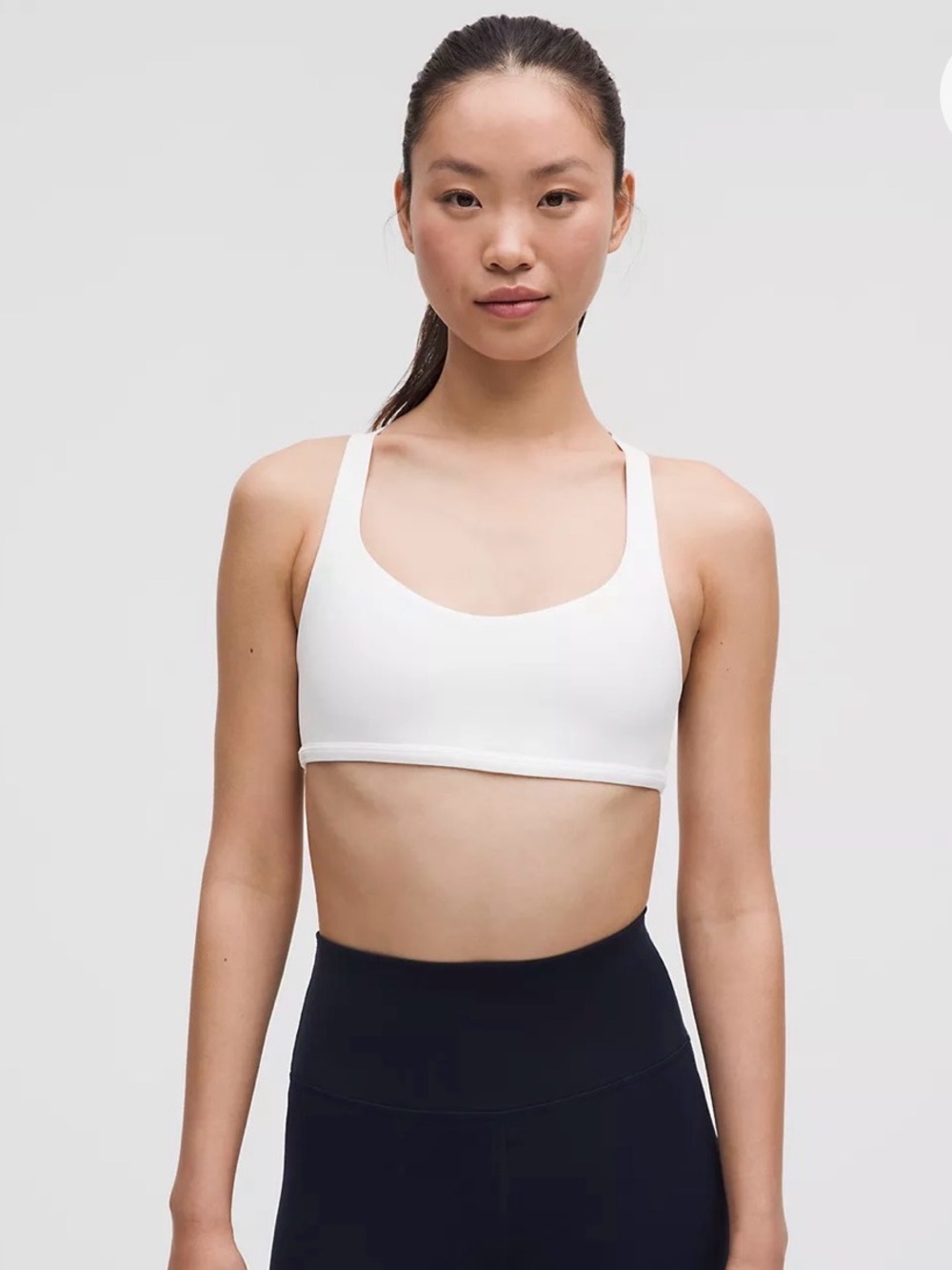 Lululemon sport bra white
